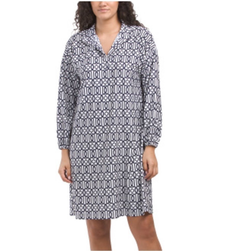 Jude connally Dress Womens Size Large florence jude‎ cloth grant link Navy New